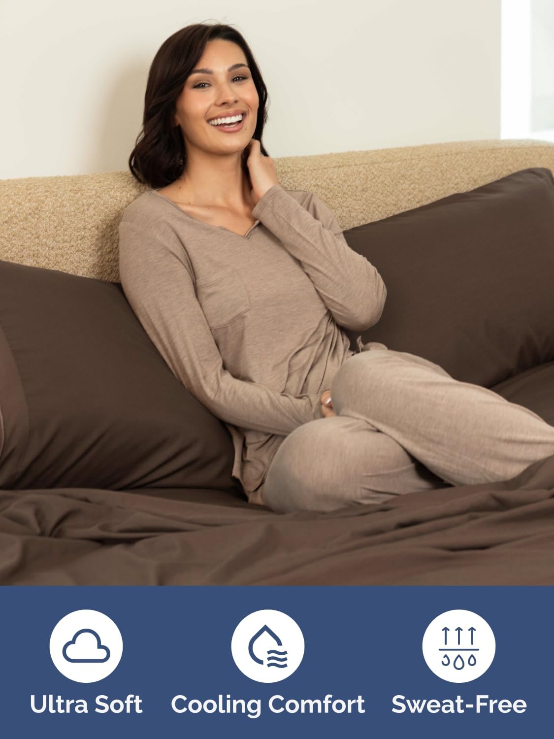 Detalle de Extra Deep Queen Fitted Sheet for 18–24" Mattresses