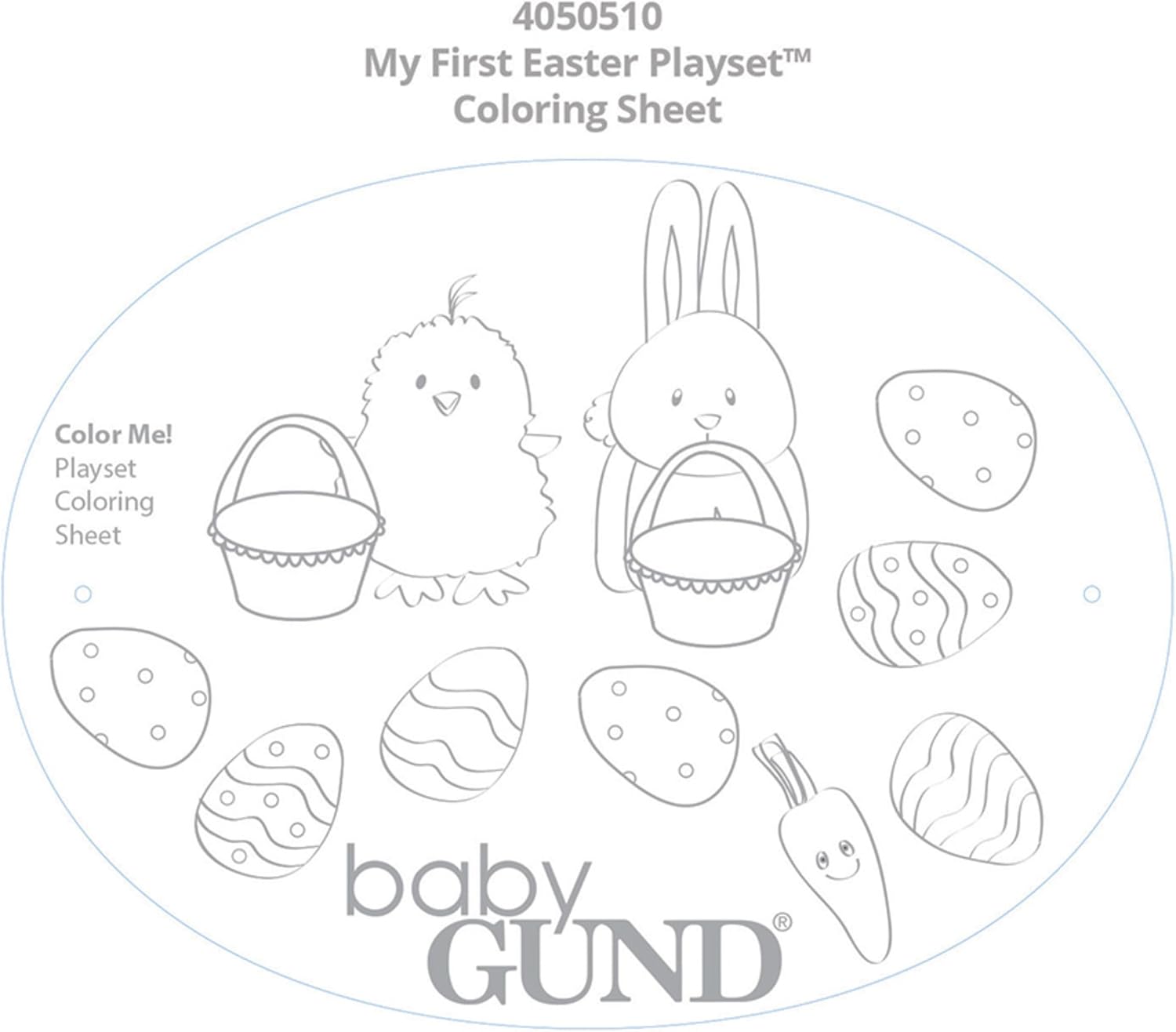 Thumbnail 1 de GUND My First Easter Basket 9-Inch Plush Playset