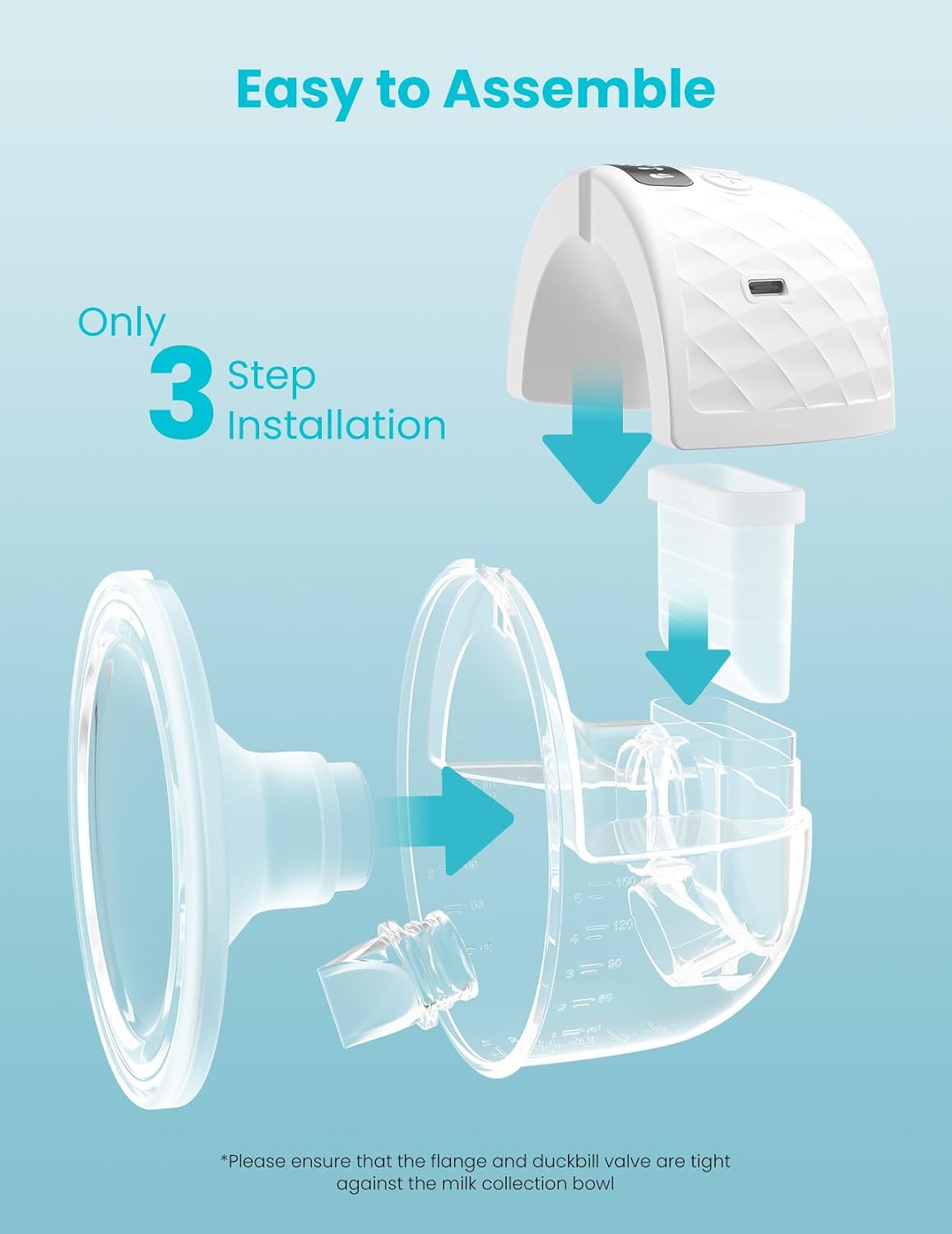 Thumbnail 6 de Paruu P10 Electric Breast Pump Hands Free (2 Pack) – 338 mmHg Strong Suction, 4 Modes & 9 Levels, Wearable & Portable