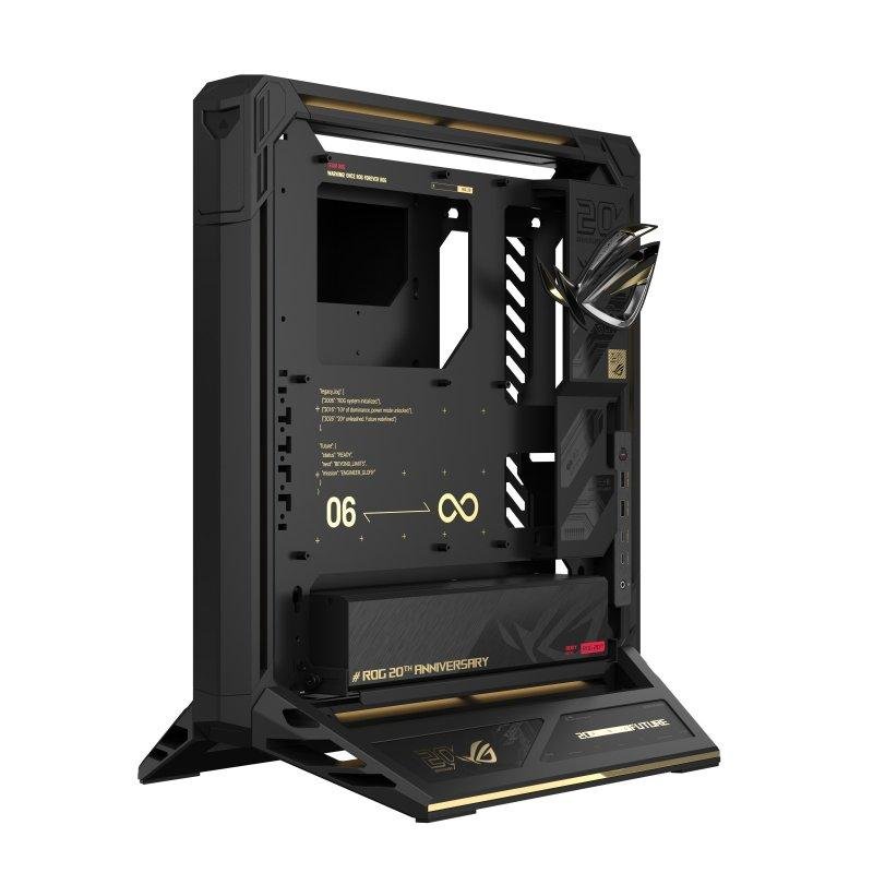 Detalle de ASUS caja de PC de aluminio