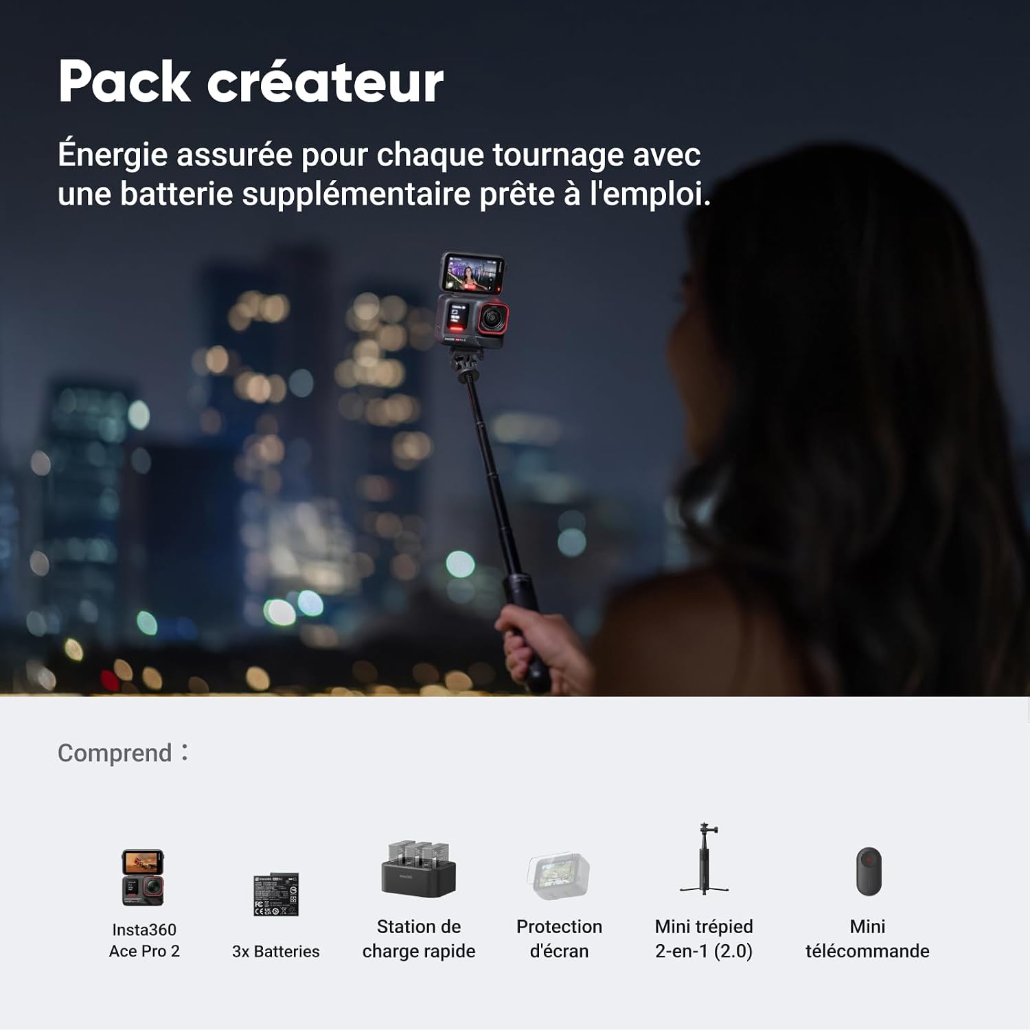 Detalle 2 de Insta360 Ace Pro 2 Pack créateur 8K