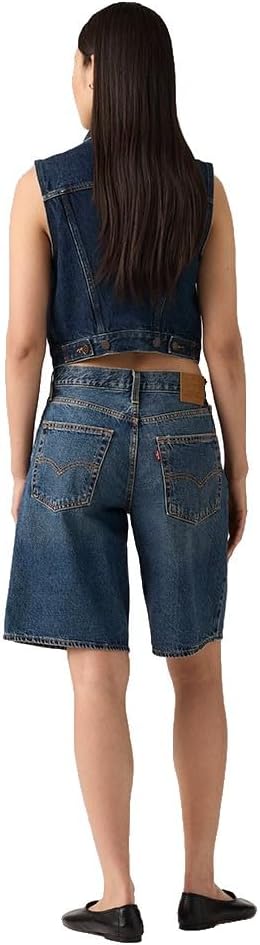 Detalle 2 de Levi’s 000MJ-0000 Baggy Dad Jort – damskie szorty jeansowe
