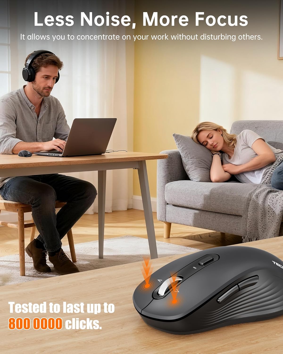 Thumbnail 4 de TECKNET Bluetooth Mouse 4800 DPI wireless mouse