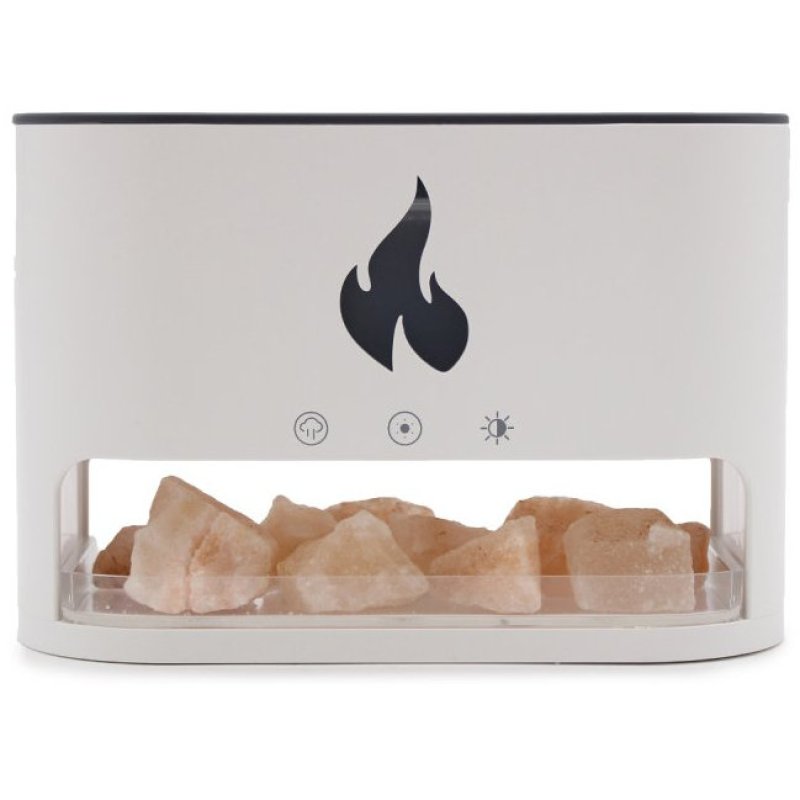 Detalle de Klack Humidificador y Difusor de Aromaterapia con Sal de Cristal y Luz de Llama