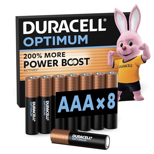 Detalle de Duracell Optimum Pilas AAA (8 unidades) – Potencia sostenida para dispositivos exigentes
