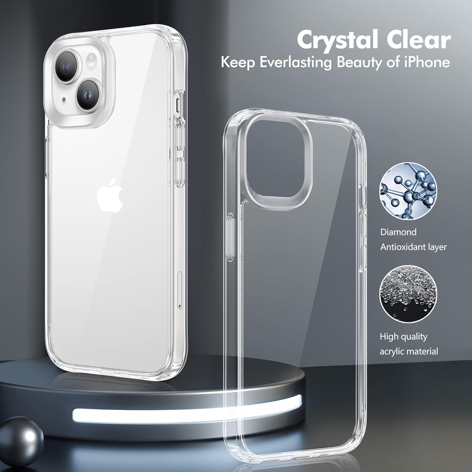 Thumbnail 4 de iCatchy iPhone 14/13 Clear Case 6.1-inch