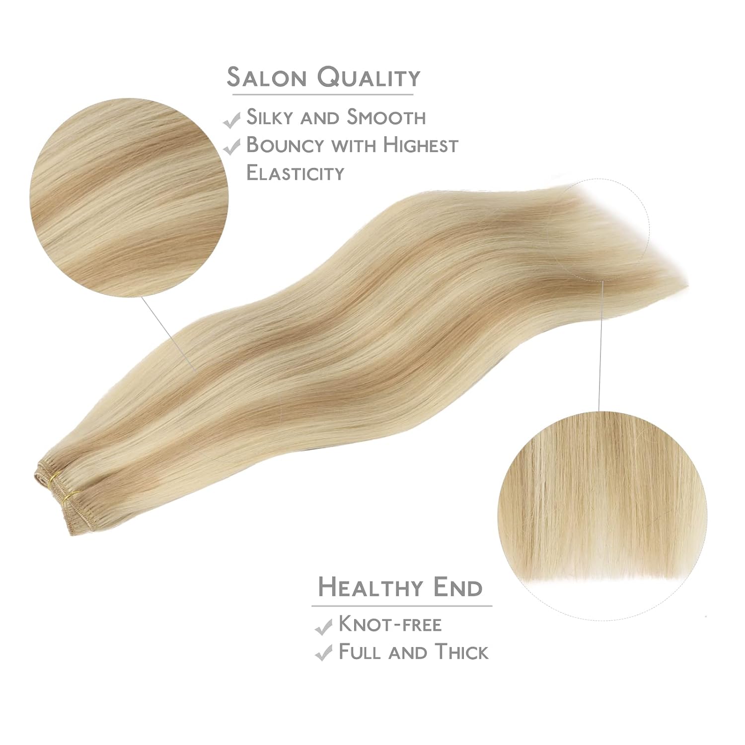 Thumbnail 4 de WENNALIFE 20 Inch Sew‑In Remy Hair Extensions