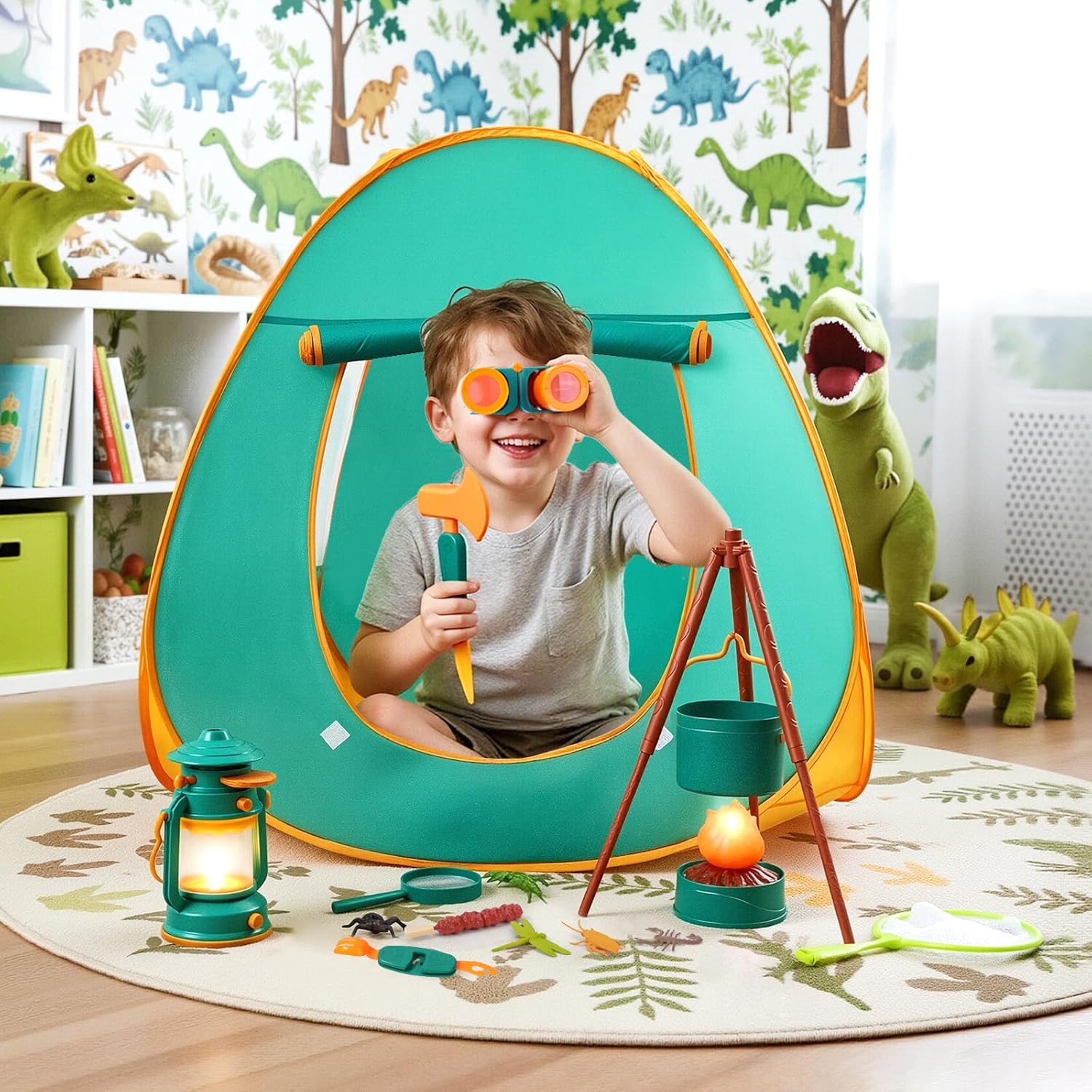 Thumbnail 6 de Meland Kids Camping Set with Tent - 30-Piece Play Kit