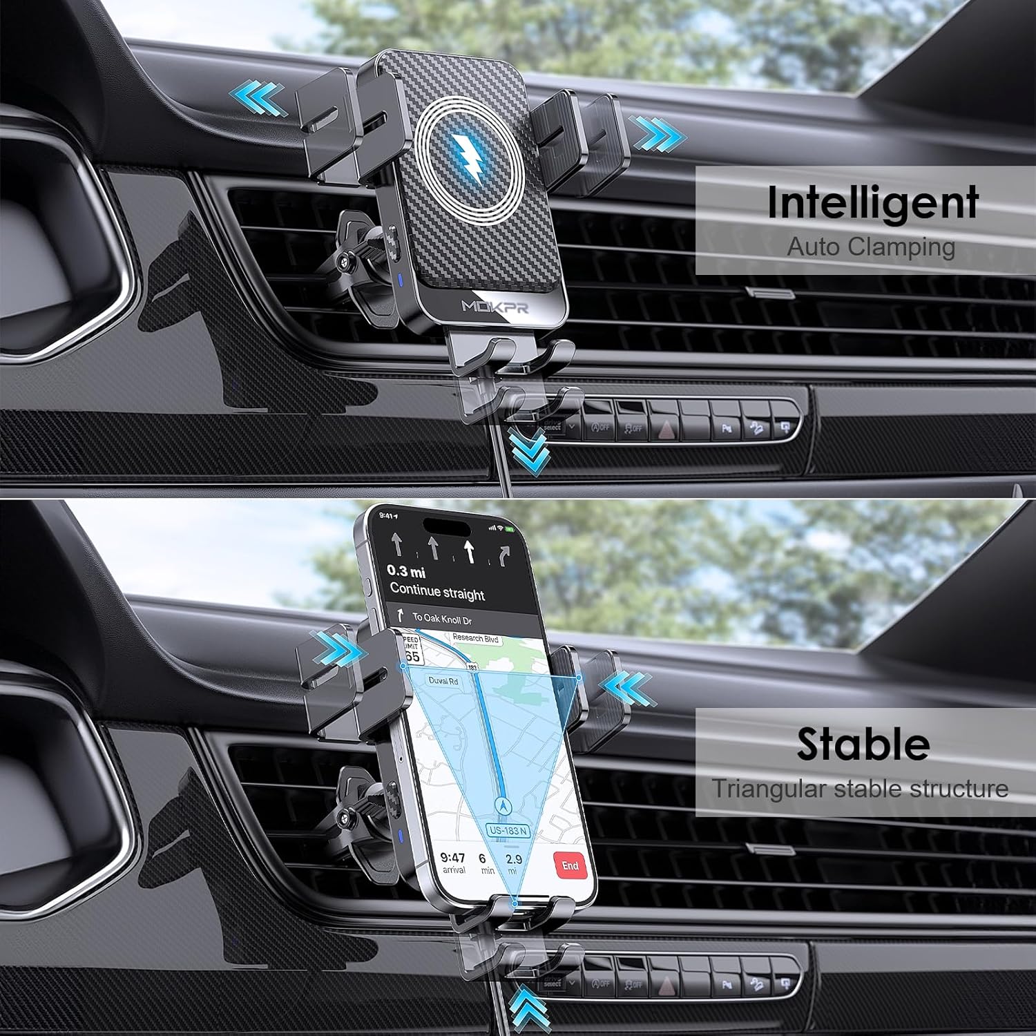 Thumbnail 2 de MOKPR Chargeur Induction Voiture 15W