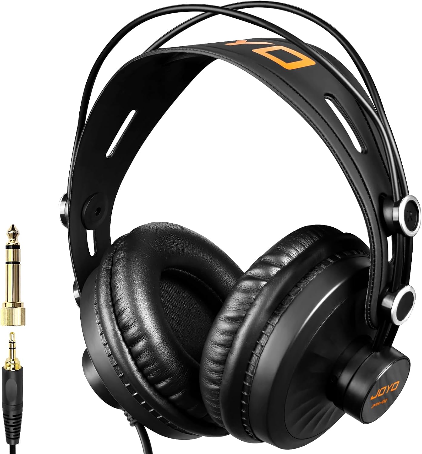 Detalle de JOYO JMH-02 Studio Monitor Headphones, 50mm Drivers, Closed-Back Design