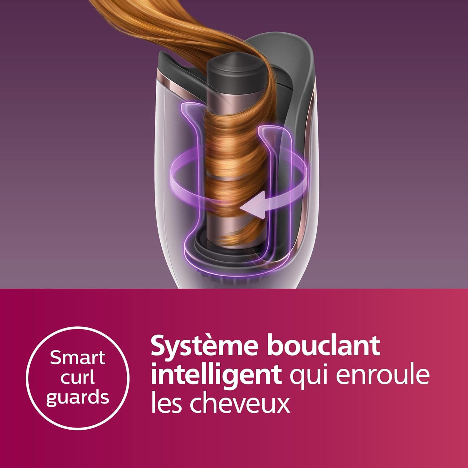 Detalle de Philips Série 8000 BHB878/00 – Boucleur automatique MoistureProtect, 27 styles