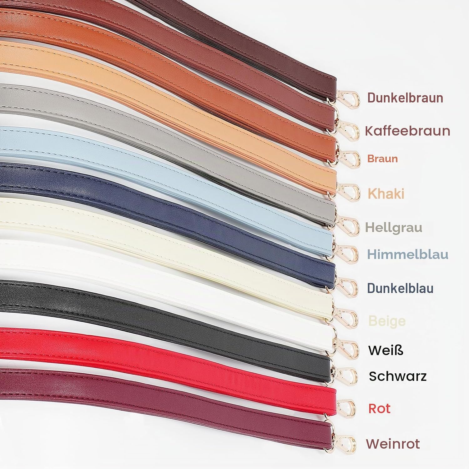 Thumbnail 6 de FLYAMAPIRIT Verstellbarer Schultergurt für Taschen – 2 cm breiter PU-Gurt in Khaki