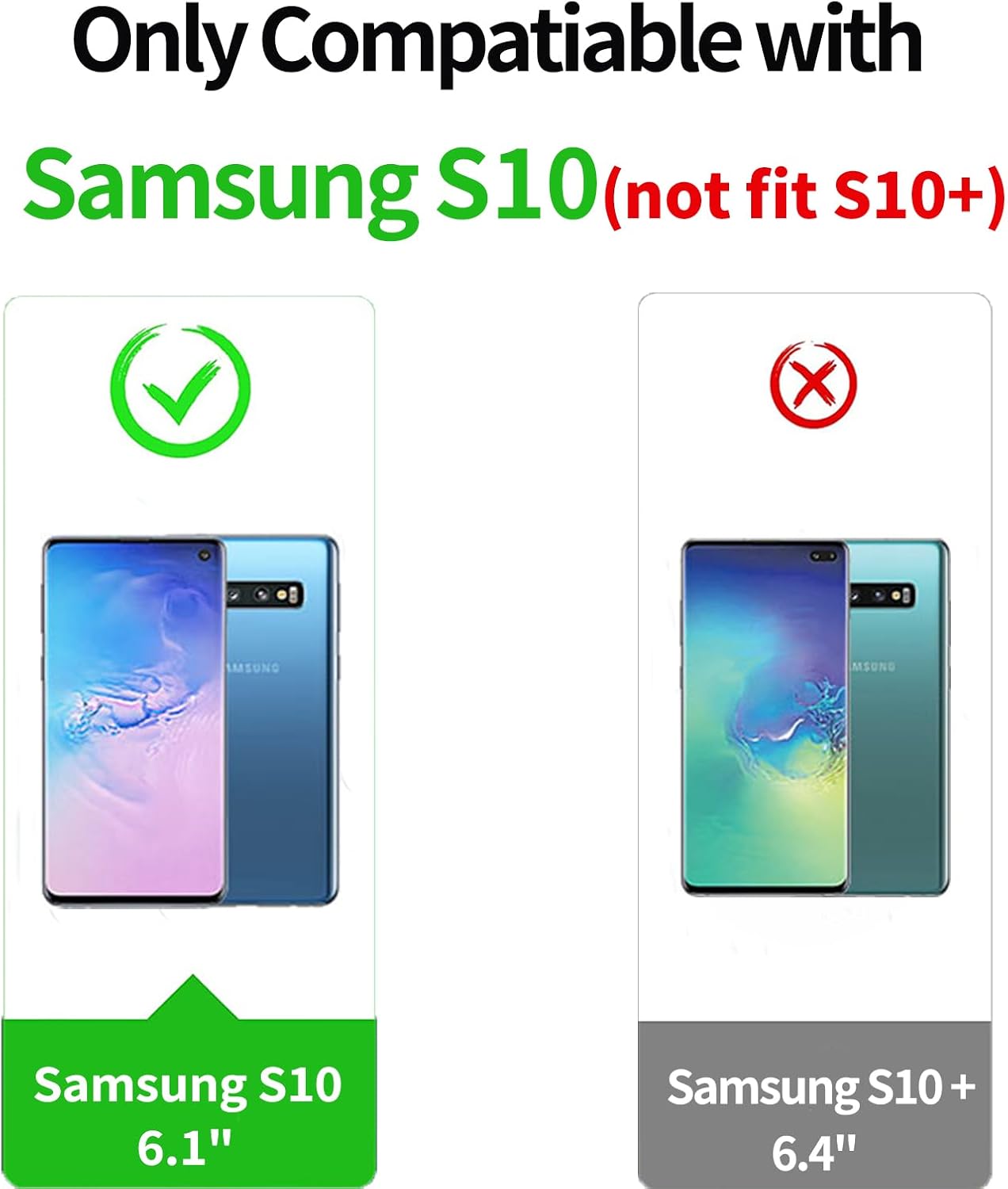 Thumbnail 1 de LeYi Defender Case for Samsung Galaxy S10 (Not Fit S10+): Robust, Slide Camera Cover and Ring Stand