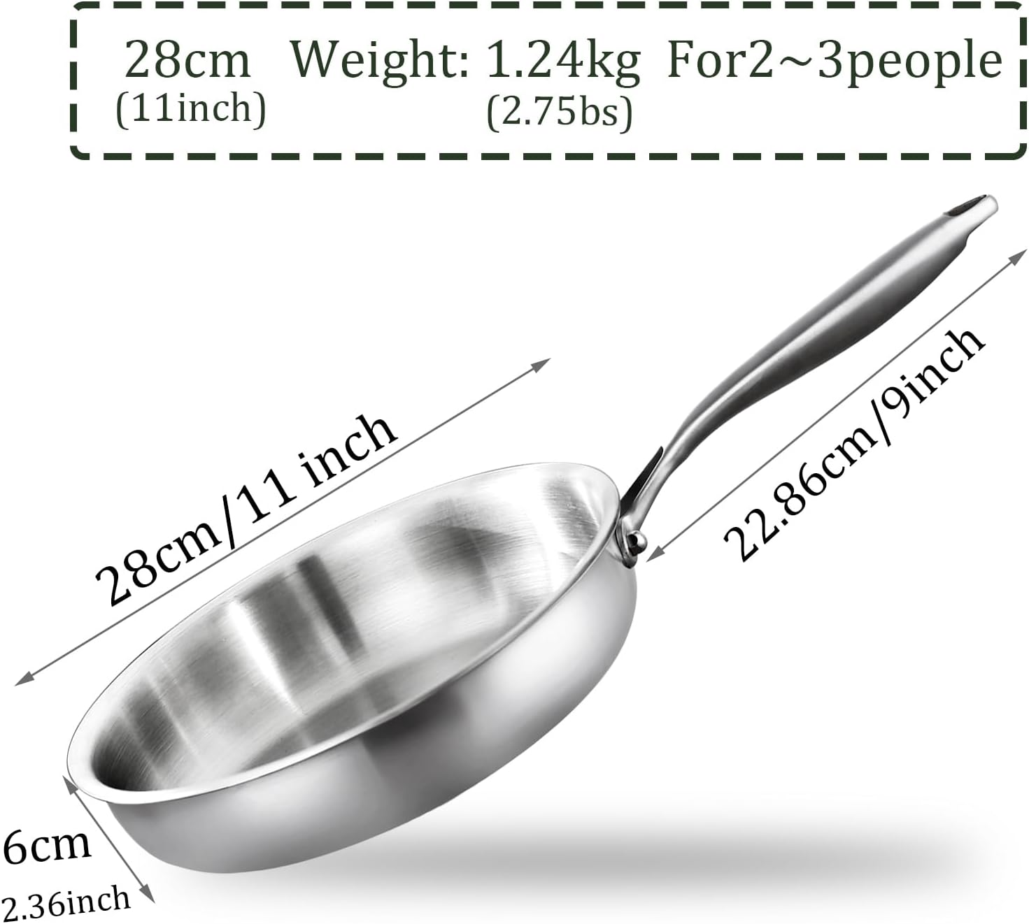 Thumbnail 5 de DELARLOCHEF Edelstahlpfanne 28 cm