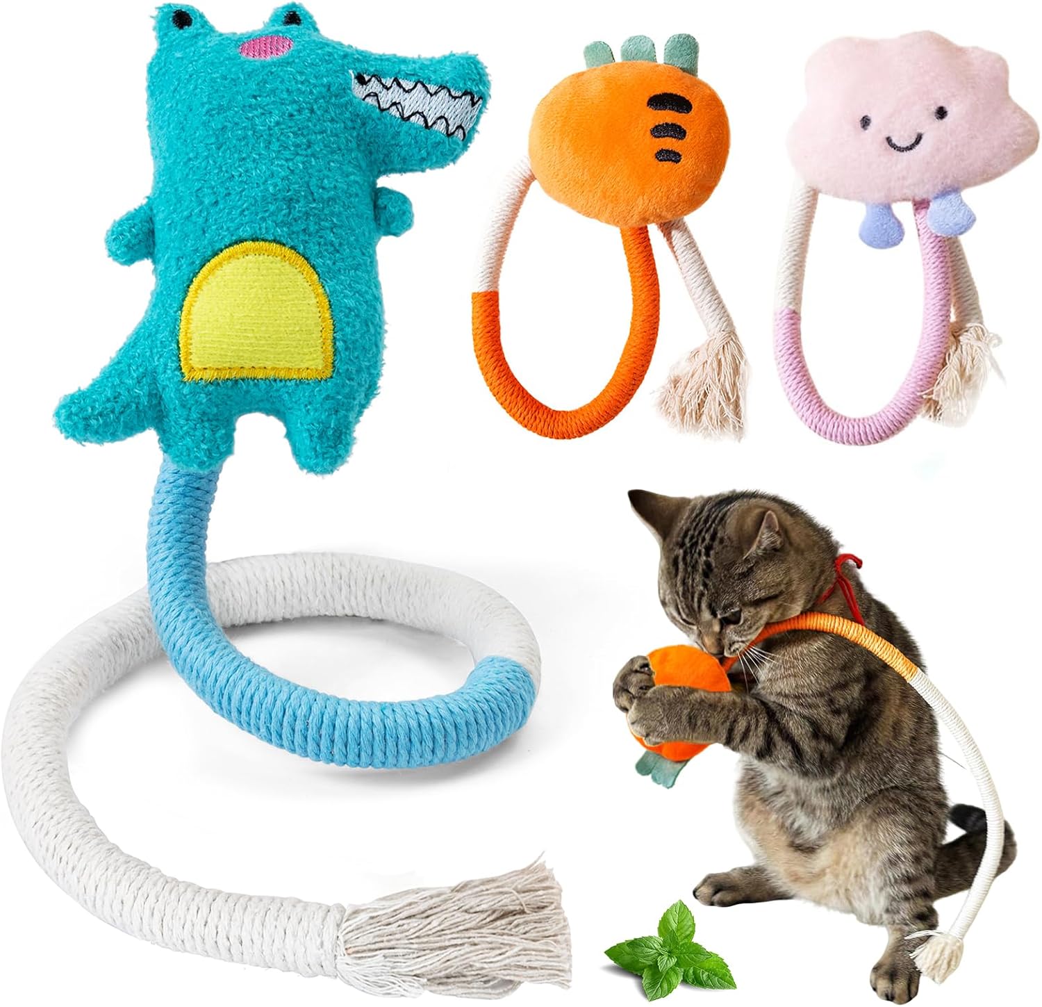 Detalle de winbarry Cat Toys catnip chew toy for kittens 🐱