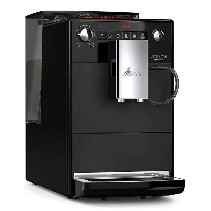 Detalle 2 de Melitta F300-100: cafetera espresso automática con molinillo cerámico integrado (1,5 L, 15 bares)