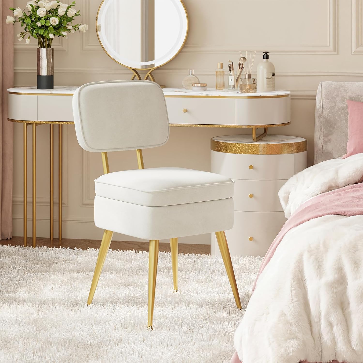 MALOL Velvet Vanity Chair