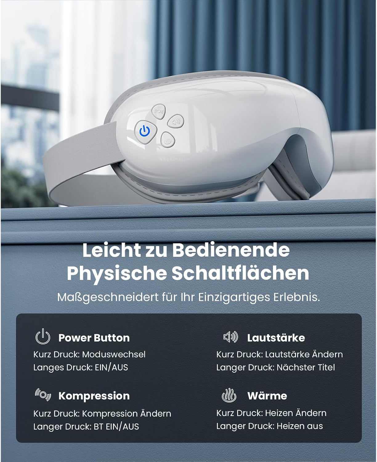 Detalle 2 de Bob & Brad EyeOasis 3 1500mAh Augenmassagegerät