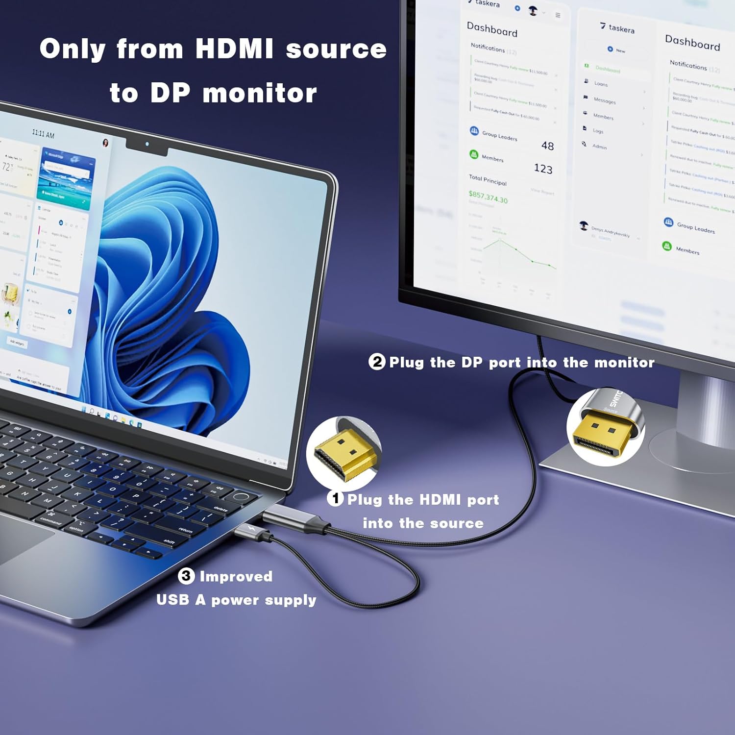 Thumbnail 3 de SWITCHFLUX Active HDMI to DisplayPort Cable review