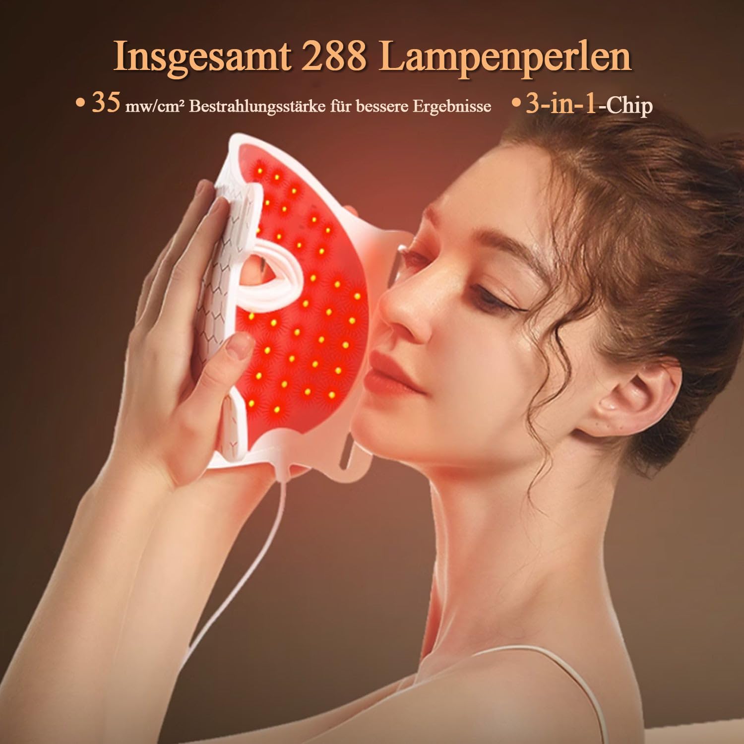 Thumbnail 5 de MEGELIN LED Lichttherapie Gesichtsmaske mit 7 Modi und Infrarot-Licht
