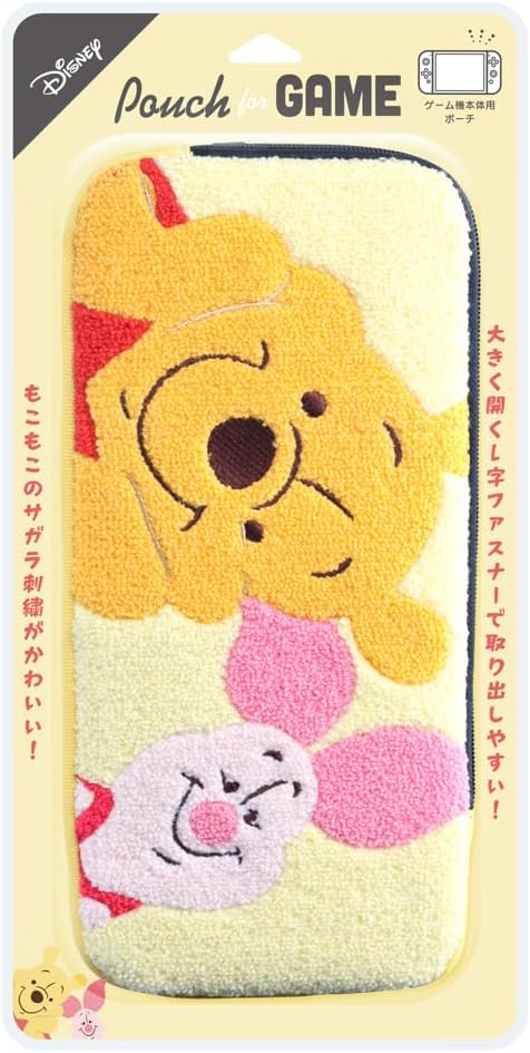 Detalle de Premium Style PG-DSW2P 携帯ゲーム機用ポーチ くまのプーさん サガラ刺繍・L字ファスナー