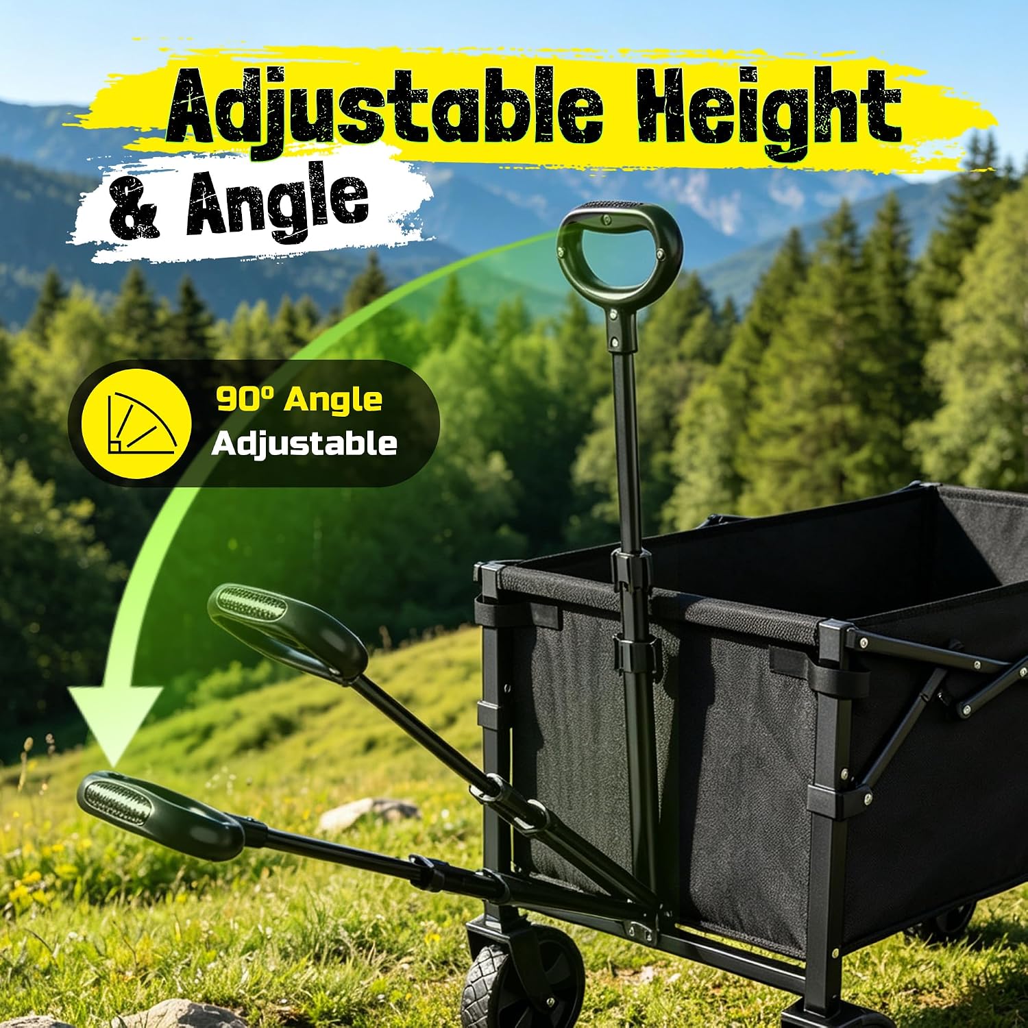 Thumbnail 6 de Folding Wagon Cart 220 lb Capacity