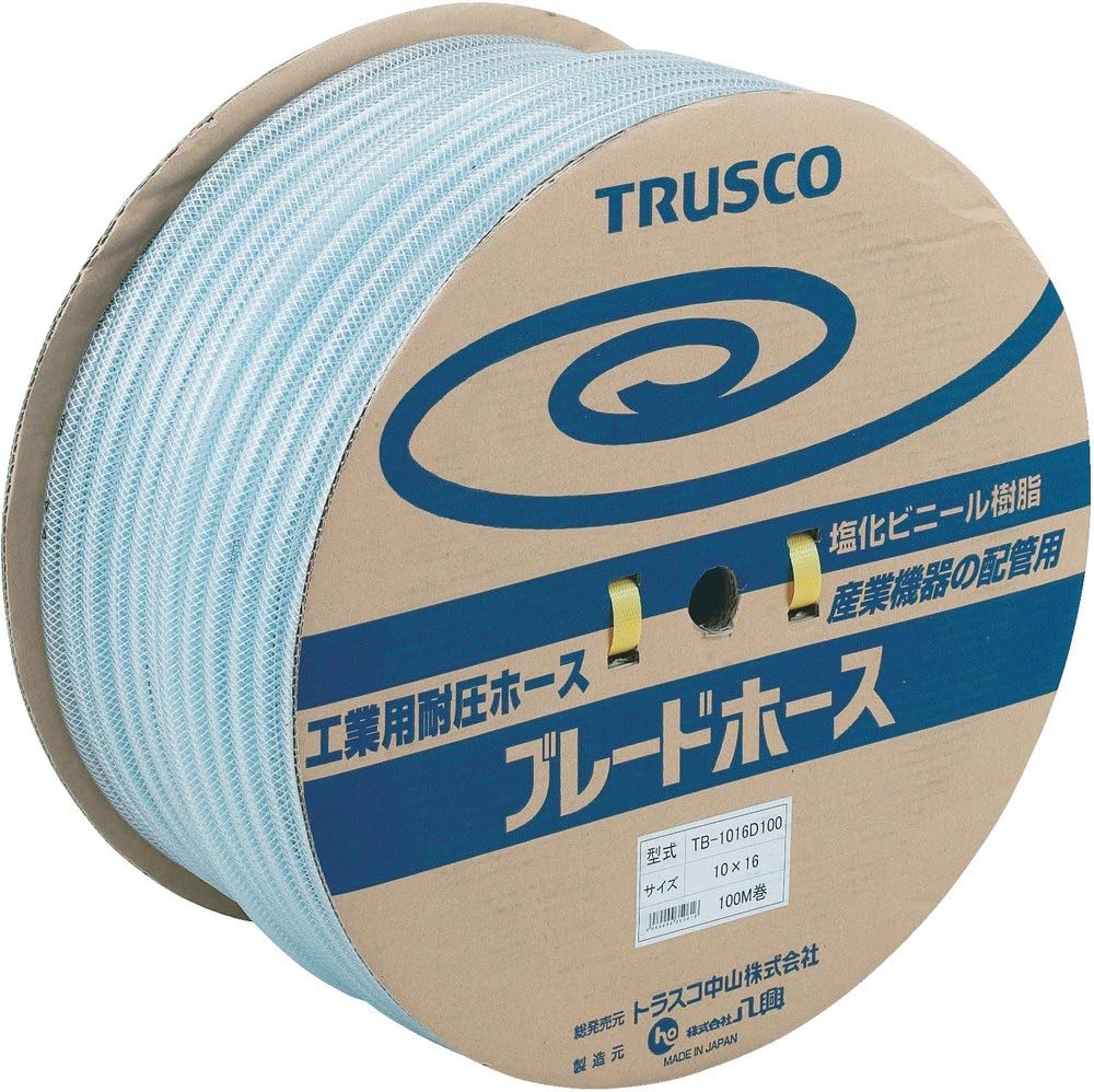 Detalle de トラスコ中山 TRUSCO TB-611D100 ブレードホース 6×11mm 100m・使用圧力1.0MPa