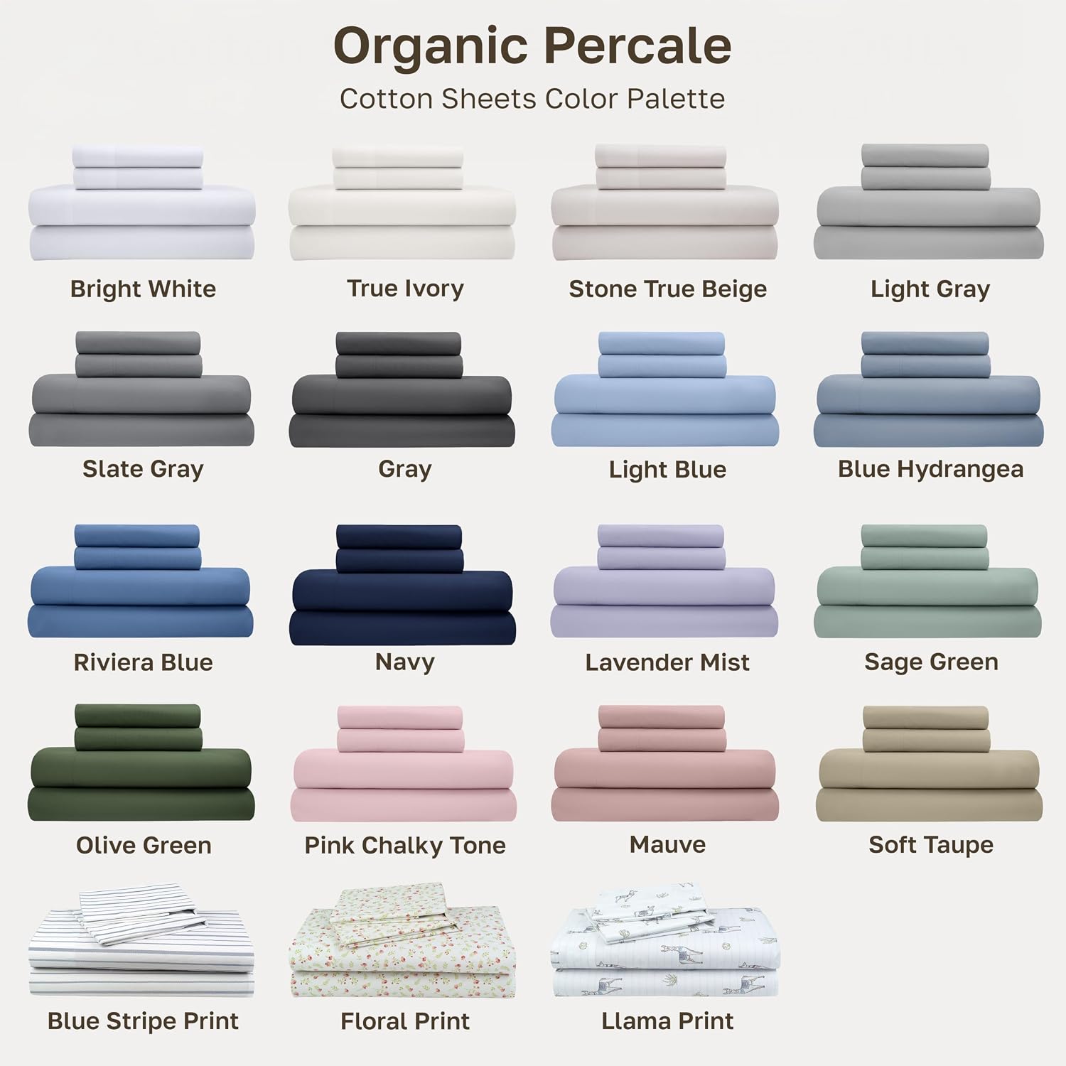Thumbnail 6 de Twin XL Organic Percale Sheet Set, 14 in