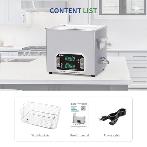 Thumbnail 7 de DK SONIC Professional Ultrasonic Cleaner 10L (240W) with Timer, Heater & Touch Control — Heavy-Duty, Multi-Application