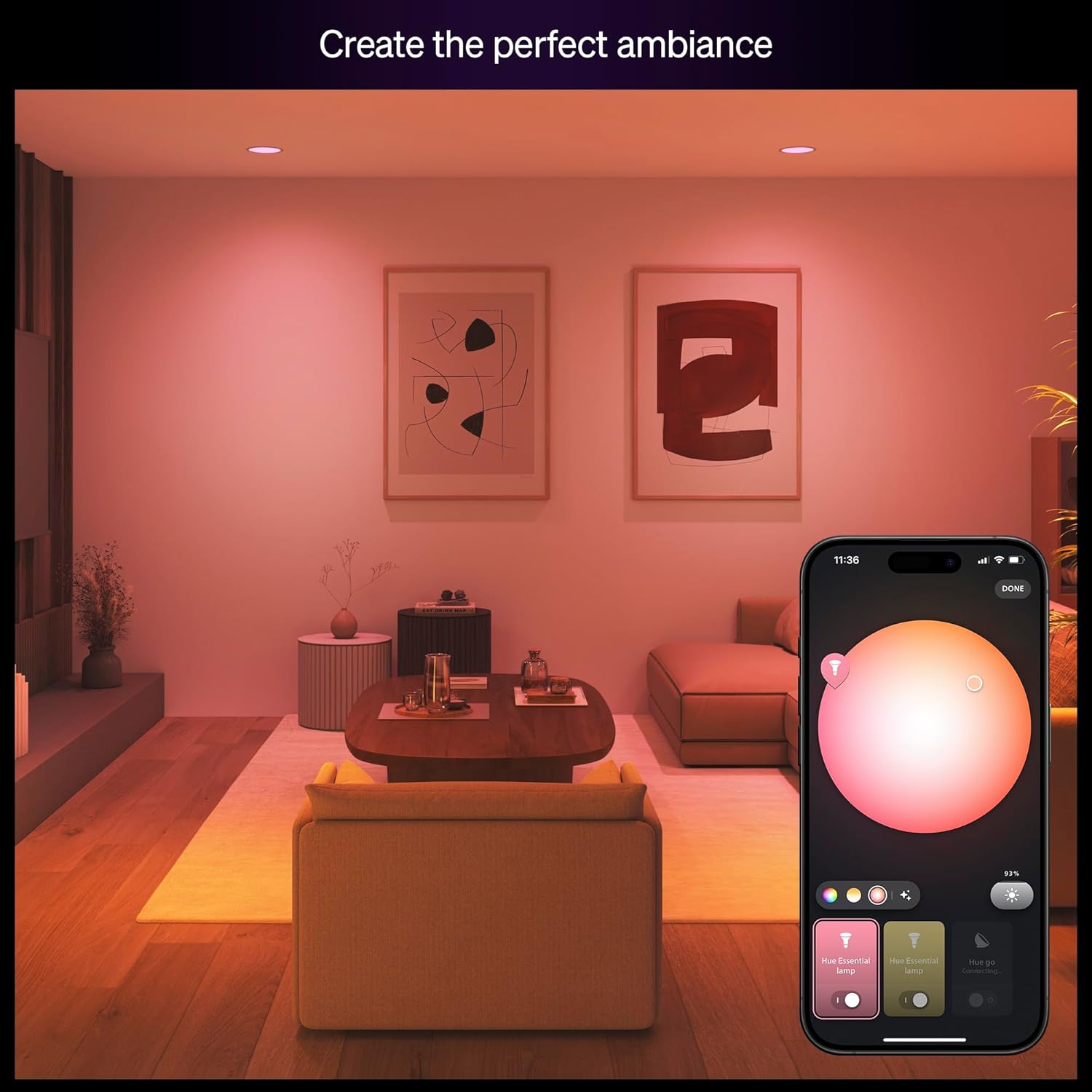 Thumbnail 2 de Philips Hue Essential BR30 Smart Bulb 650 lm