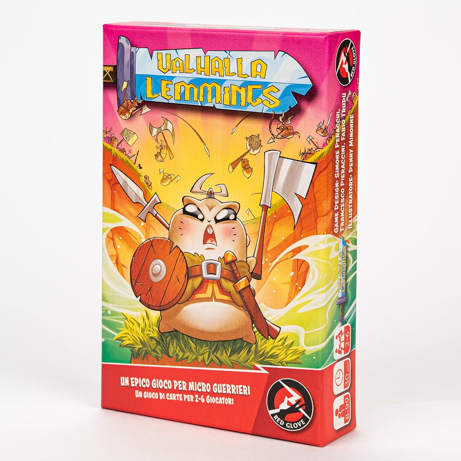 Thumbnail 6 de Red Glove RG2071 Valhalla Lemmings – gioco da tavolo per 2-6 giocatori con 65 carte Lemmings e 44 carte Leggenda