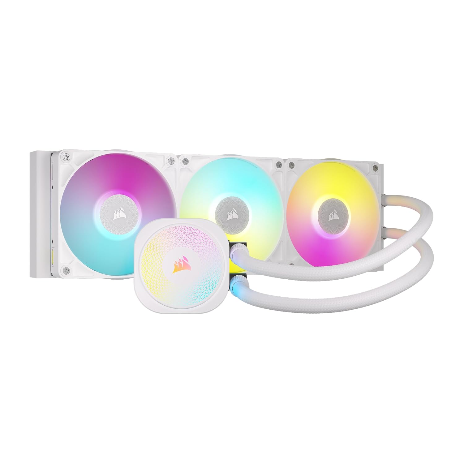 Detalle de CORSAIR iCUE Link Titan 360 RX RGB CW-9061021-WW AIO CPU Cooler, White