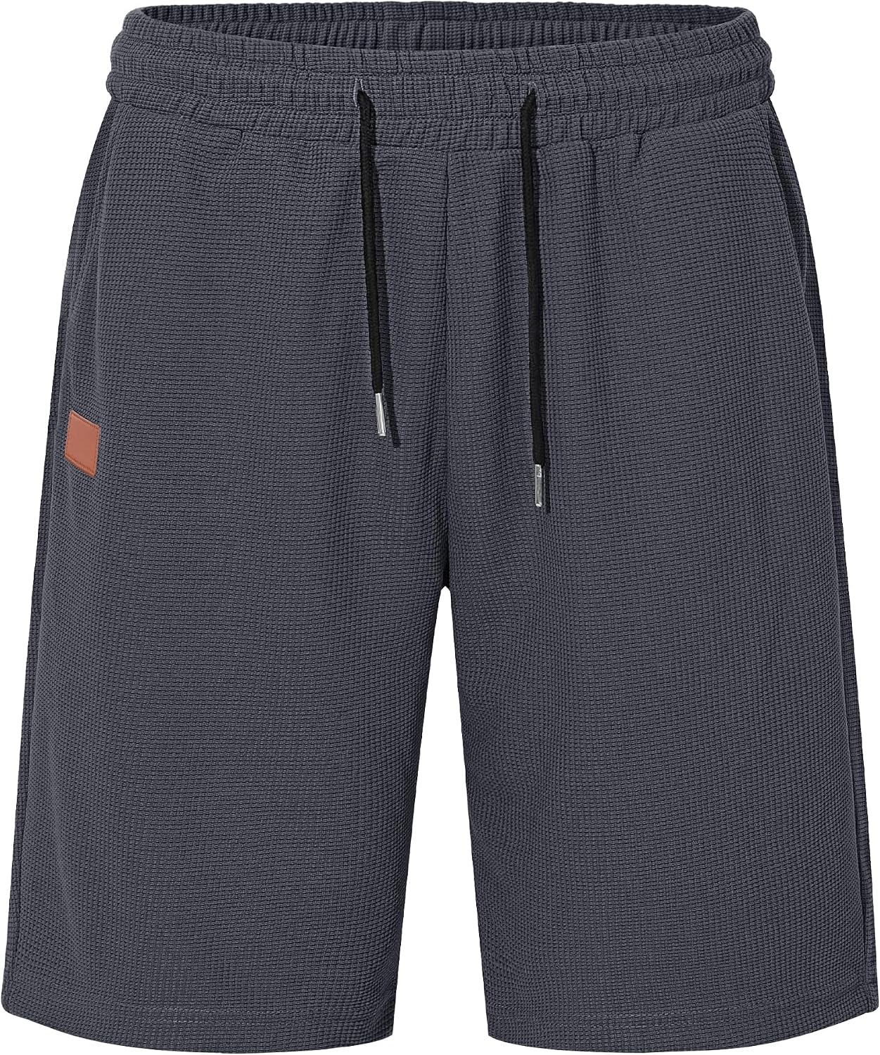 Detalle de TARAINYA Pantaloncini Waffle Uomo Cotone Estivi Corti con Coulisse – Comfort e Stile per Spiaggia e Tempo Libero
