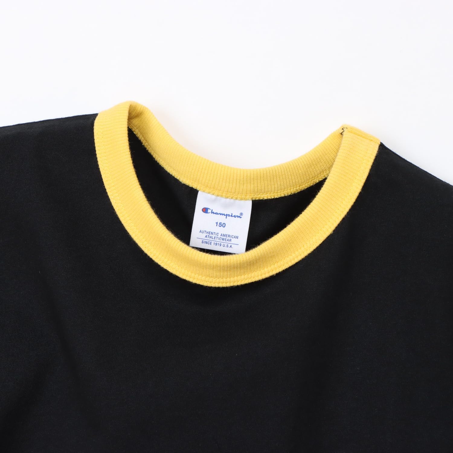 Detalle 2 de Champion CKZD320Z キッズ リンガーTシャツ 綿100%・左胸Cロゴ刺繍