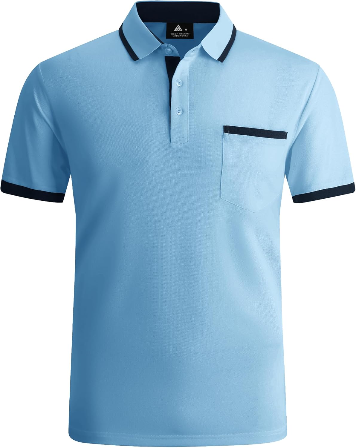 Thumbnail 2 de zitysport Polohemd Herren Kurzarm – atmungsaktives Golf Polo mit Brusttasche, Slim Fit