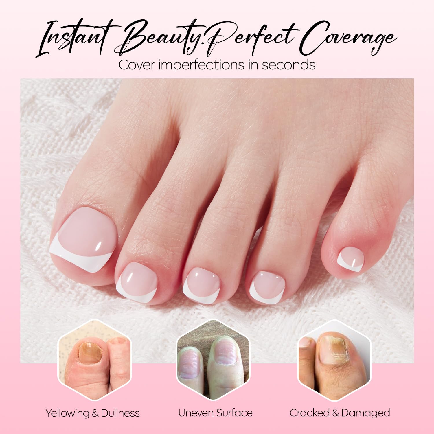 Thumbnail 6 de Modelones Press-On Toenails, 36-Piece Set