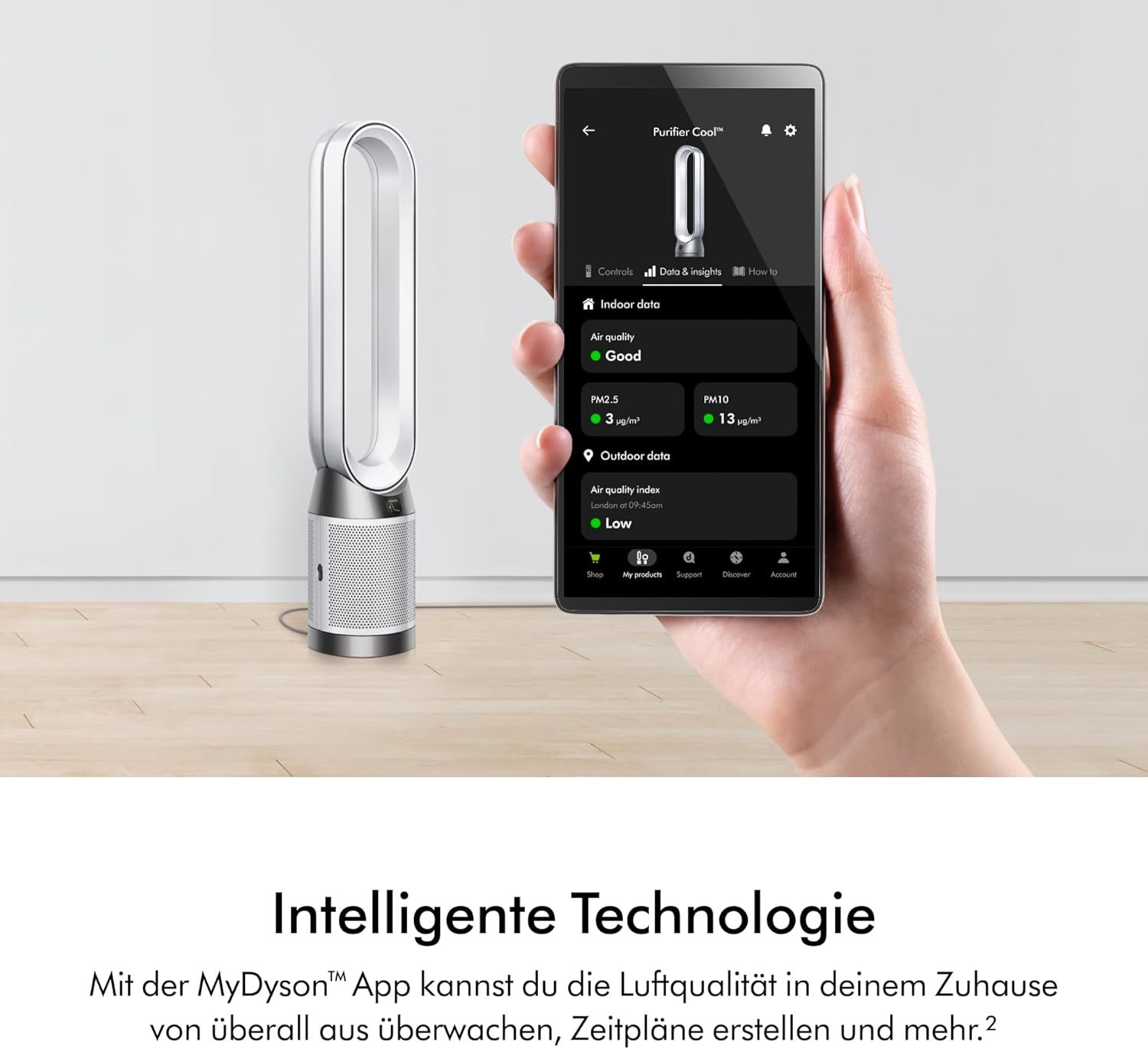 Thumbnail 3 de Dyson Purifier Cool PC1 Turmventilator Luftreiniger – HEPA-H13, Kühlung & Luftreinigung für Räume bis 23 m²