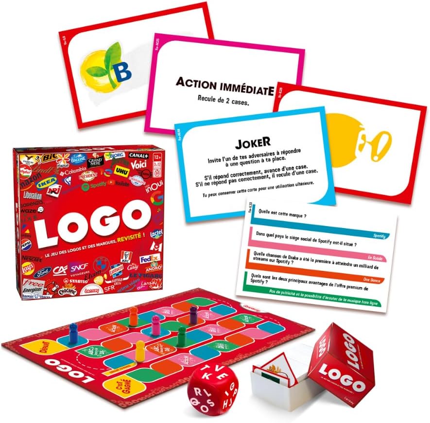 Thumbnail 4 de Lansay Logo – Jeu de Société des Logos et Marques, +1500 Questions avec Cartes Action