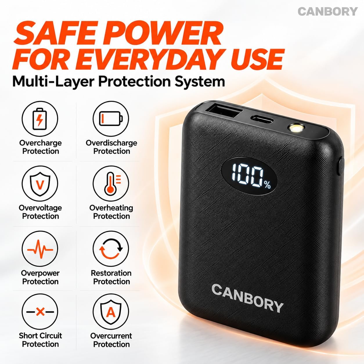 Detalle de CANBORY Power Bank 10,000mAh