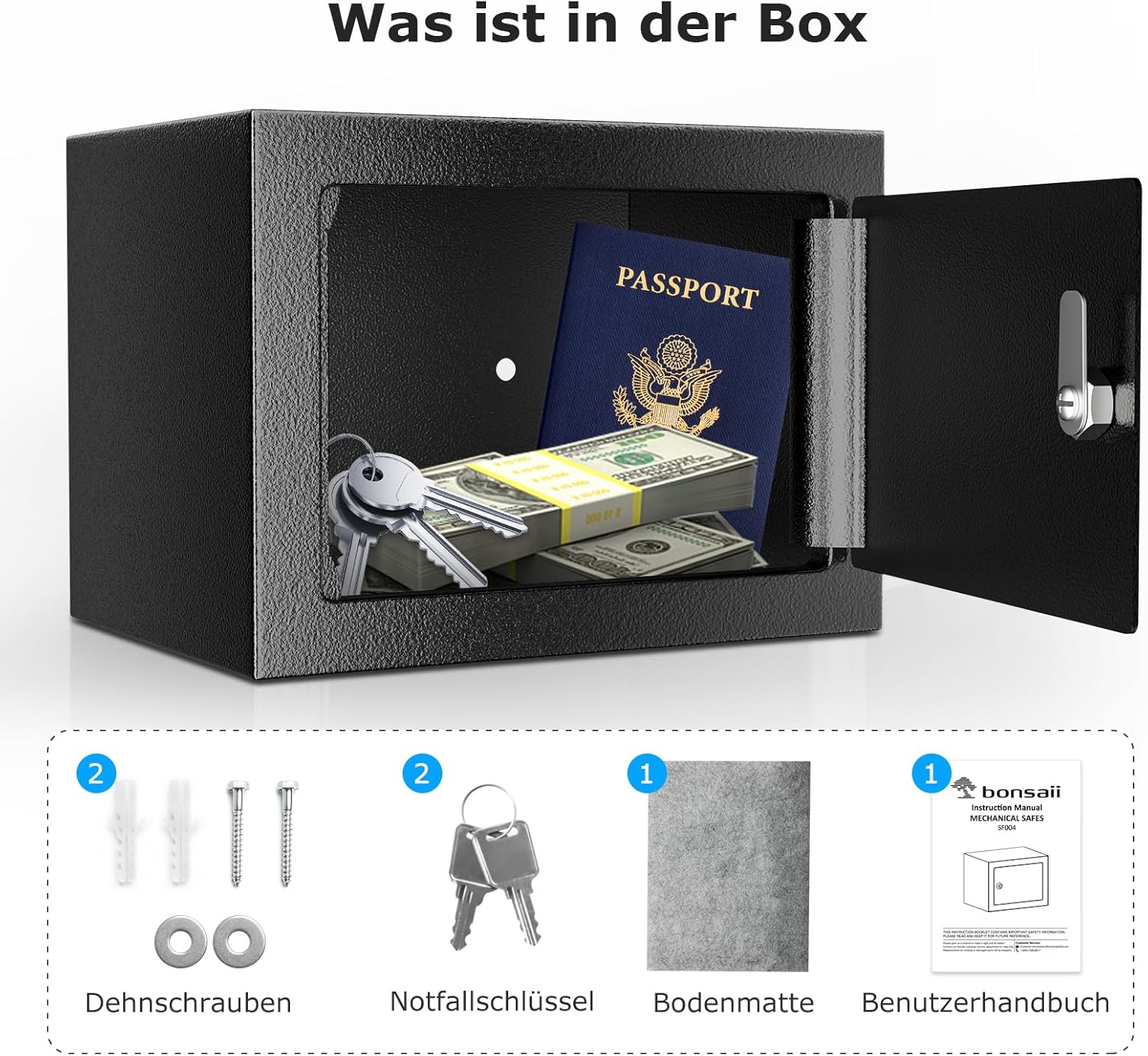 Thumbnail 5 de Bonsaii Tresor mit Schlüssel 6,6 L