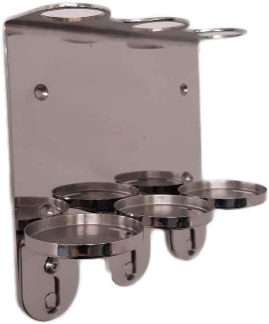 Detalle de Wall Mount 300ml Triple Dispenser Chrome Holder for Sea Kelp Bottles