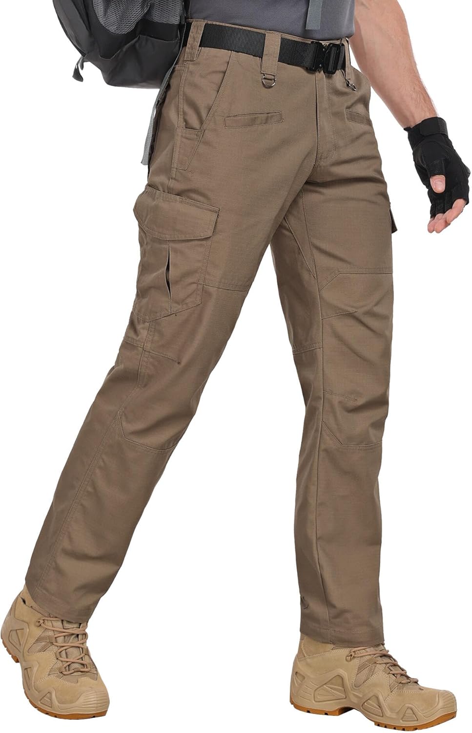 Thumbnail 6 de Zoofly Men's Cargo Pants Ripstop Water Resistant Hiking Work Pants – 9-Pocket Tactical, Elastic Waist (No Belt)