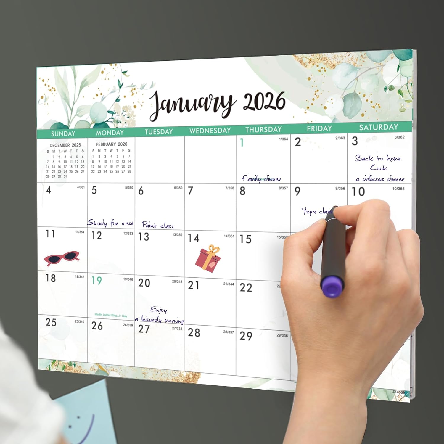 Thumbnail 5 de 2026‑2027 Magnetic Calendar for Fridge 📅