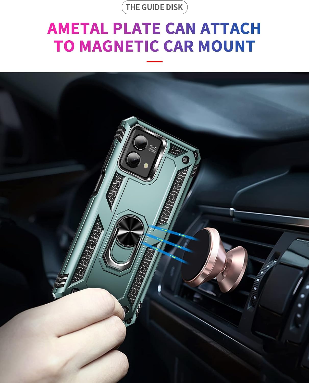 Detalle de WVOZWWO Moto G Stylus 5G 2023 Case with Screen Protector and Ring Kickstand