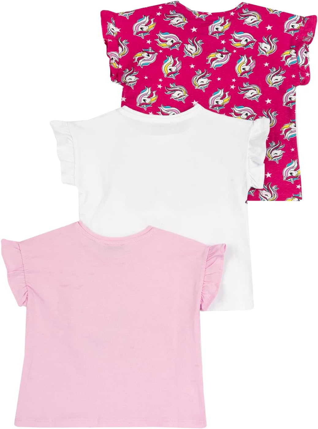 Detalle 2 de Chicco T-Shirt Bambina – Set da 3 Magliette a Maniche Corte in Cotone, Primavera/Estate