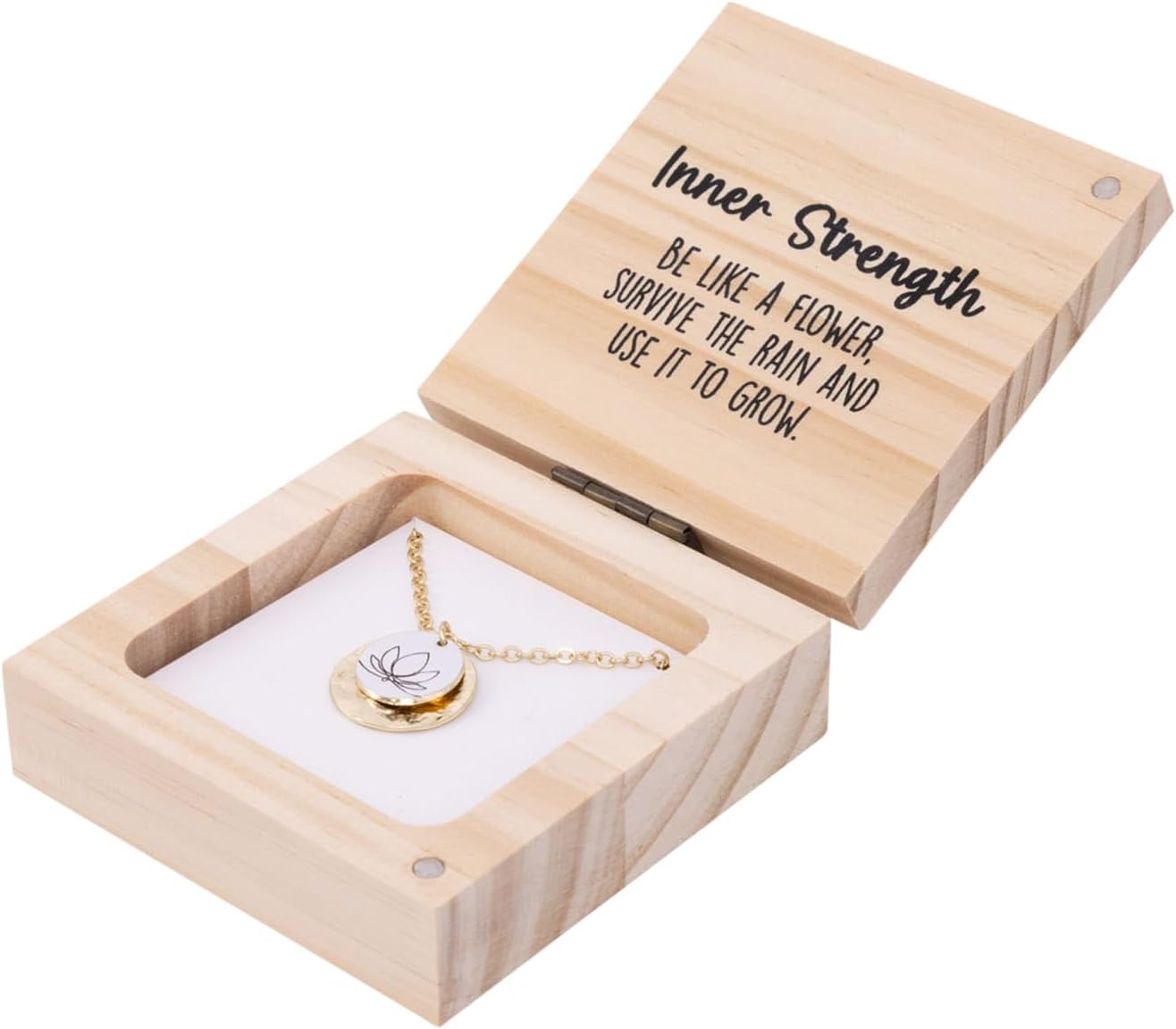 Thumbnail 2 de Splosh Heart & Soul Necklace: gold-plated pendant with a resilience message