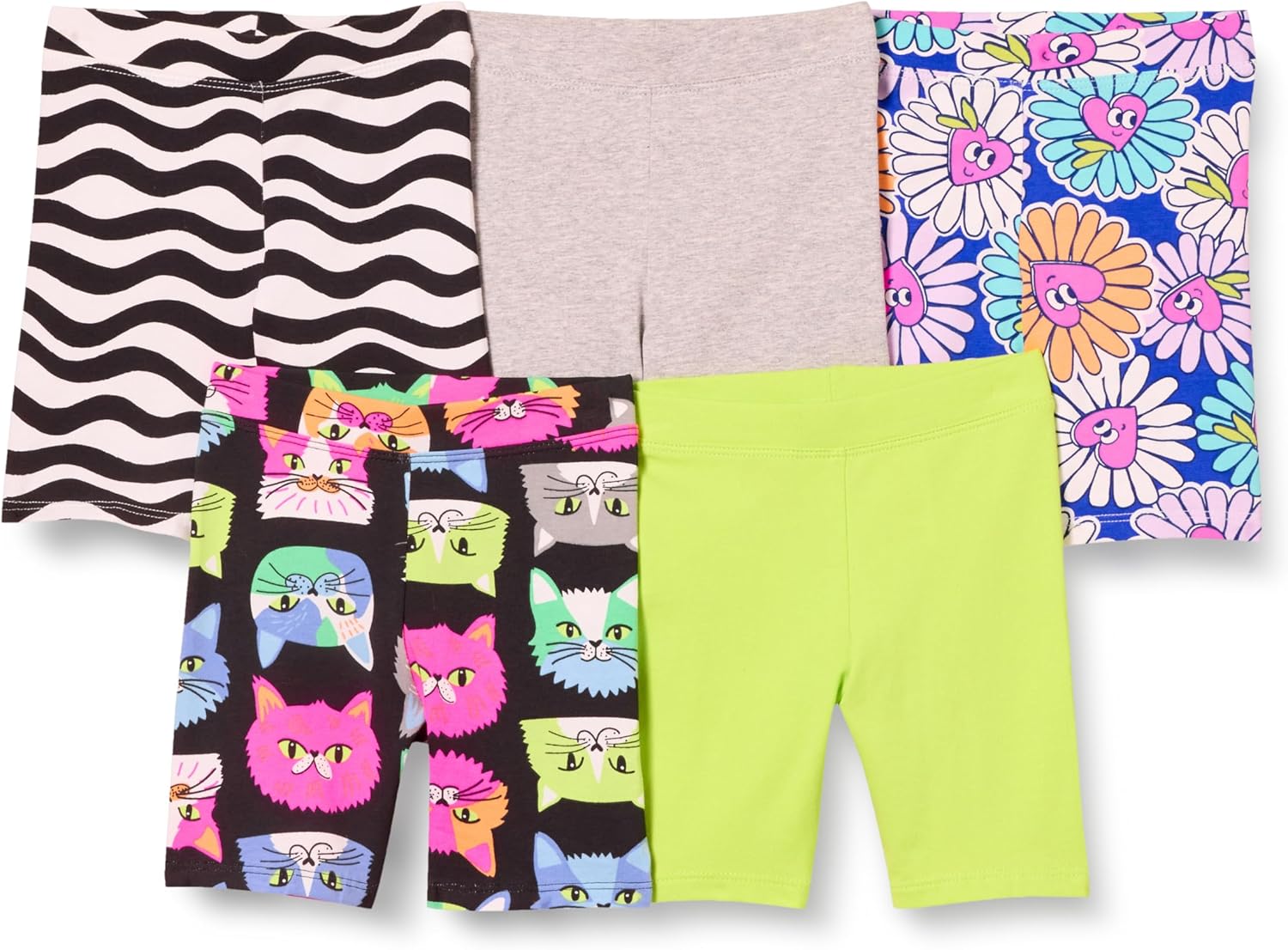 Thumbnail 4 de Amazon Essentials Mädchen Midi-Radshorts im 5er-Pack