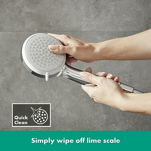 Thumbnail 6 de Hansgrohe Croma 100 – Duschkopf/Handbrause mit 4 Strahlarten, 100 mm, Antikalk-QuickClean
