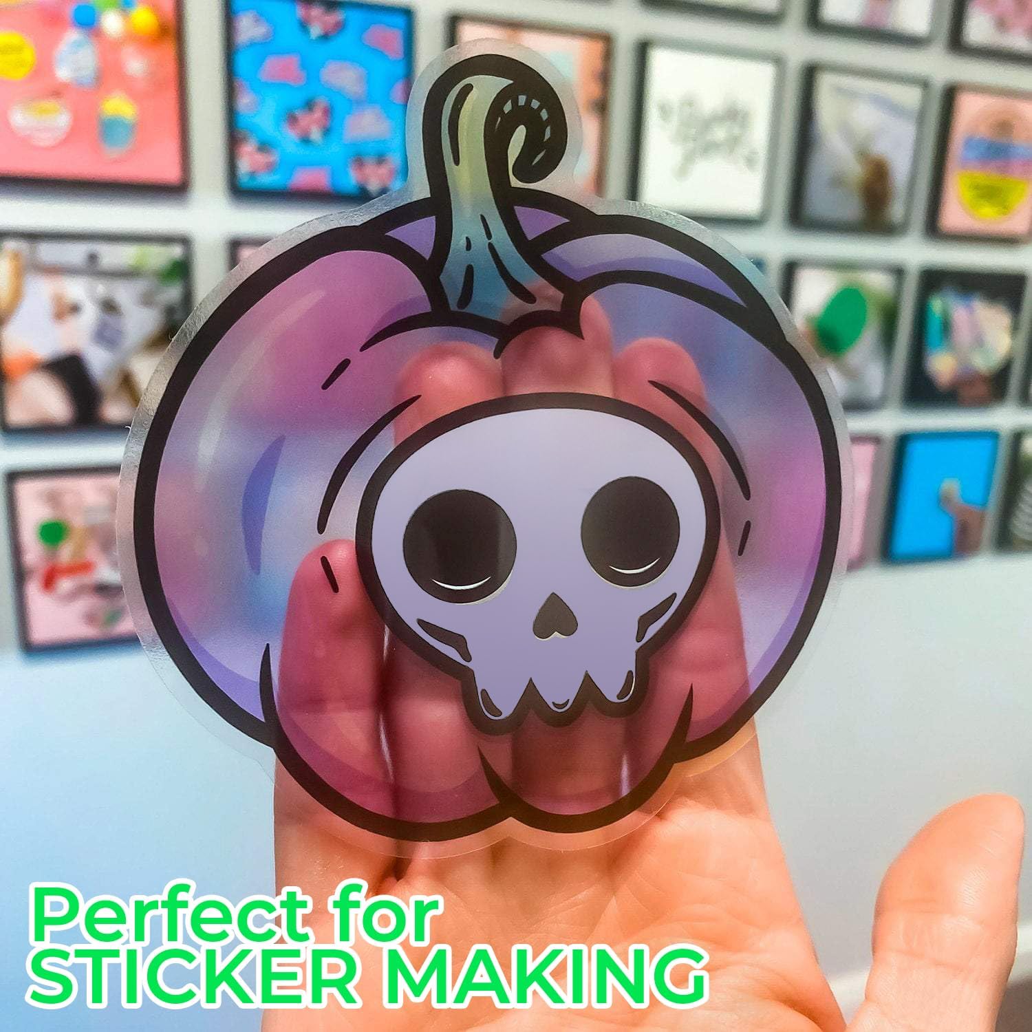 Detalle 2 de Evergreen Goods A4 transparent vinyl sticker paper