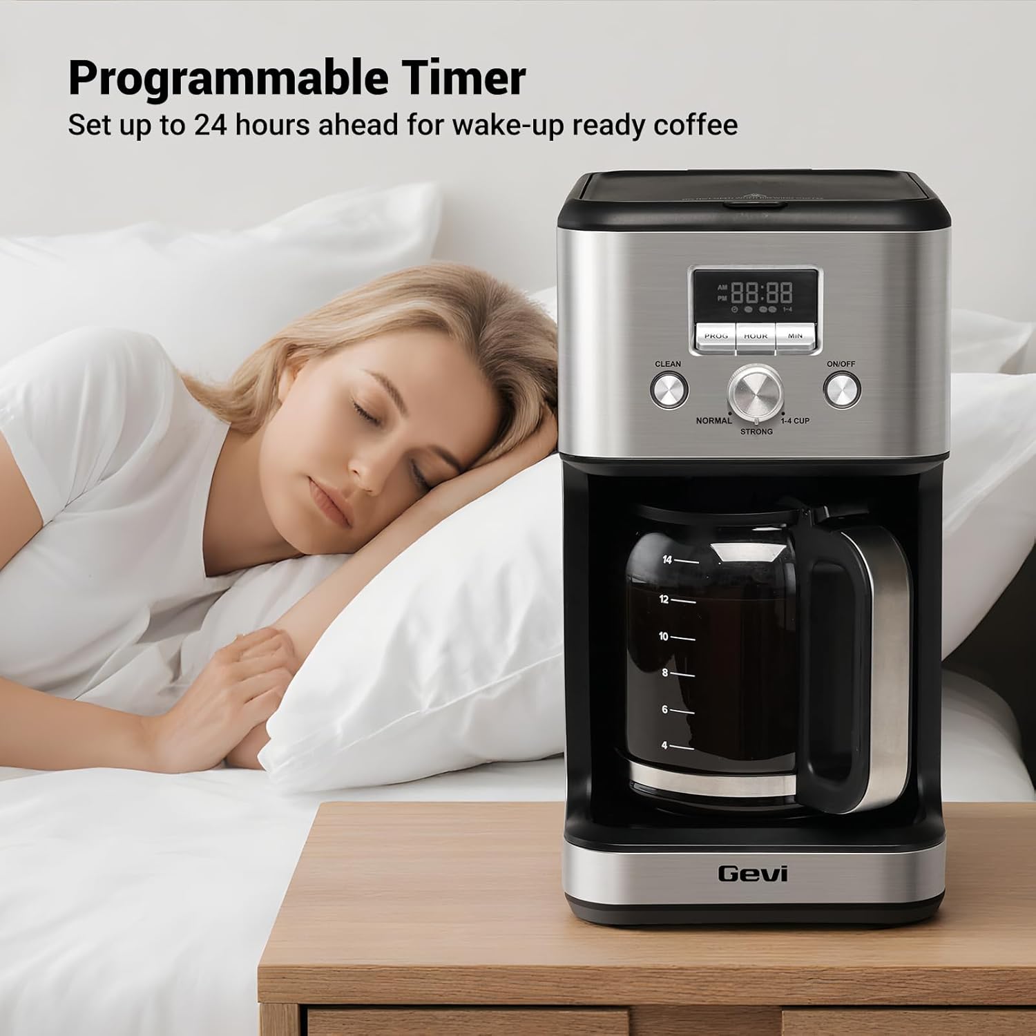 Detalle 2 de Gevi 14-Cup Programmable Coffee Maker